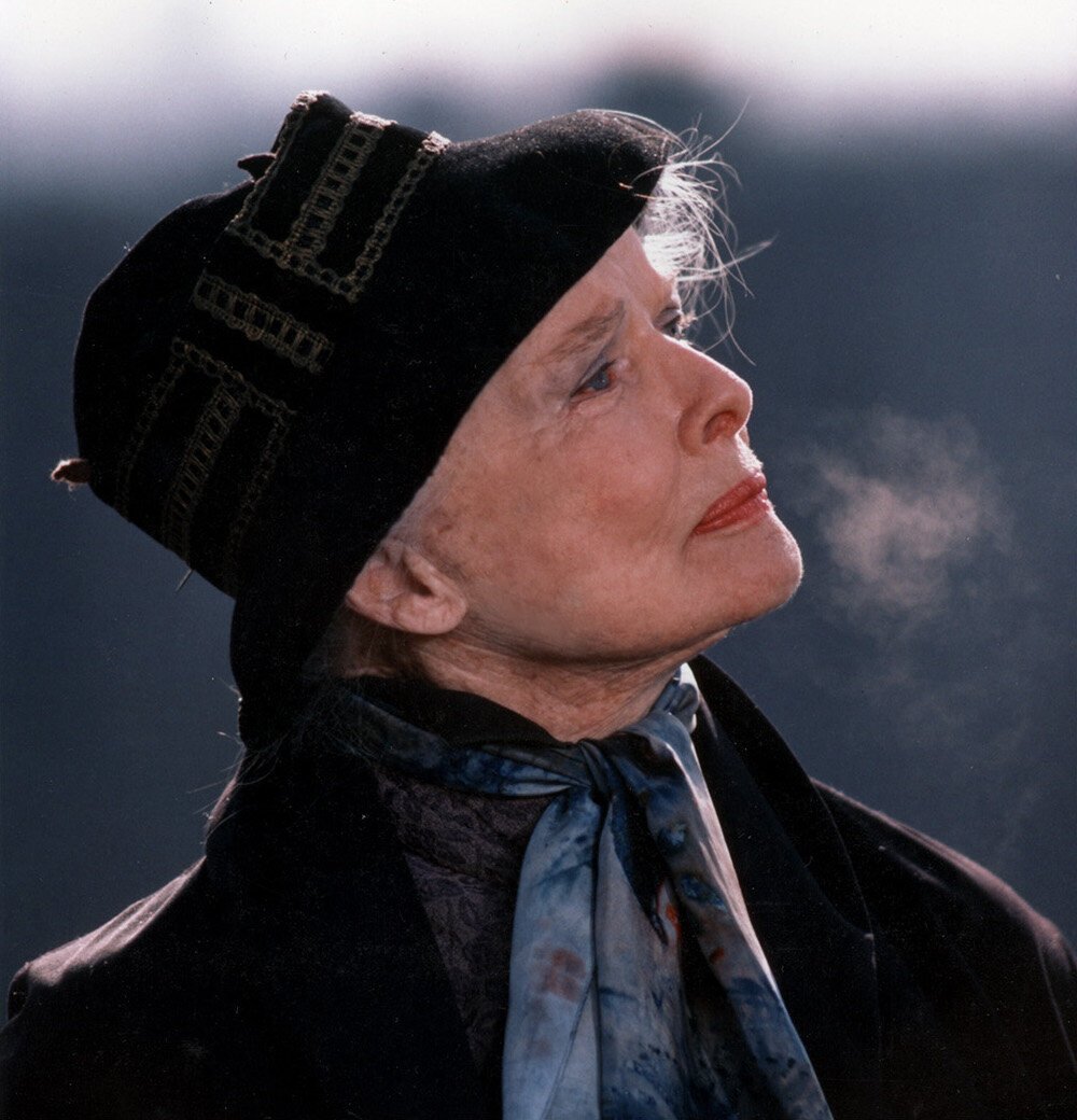  Katharine Hepburn on the rooftop of her house, Turtle Bay, New York City © Christopher Little 